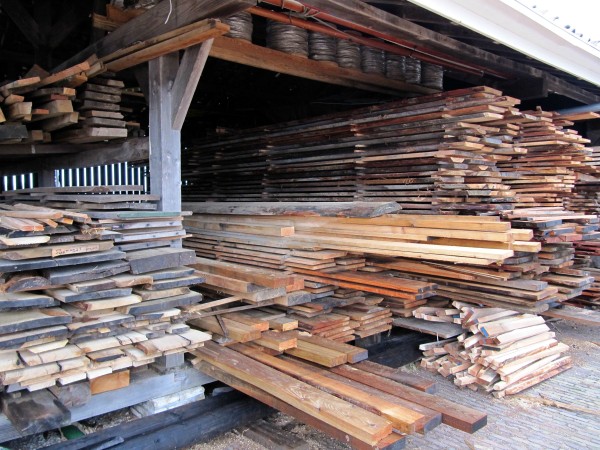 Some of the boards produced by the mill